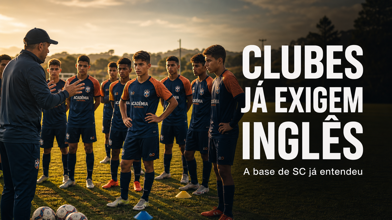 O ingles abre portas e os clubes exigem - Imagem gerada por IA